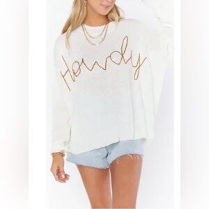 Show Me Your Mumu Howdy Sweater in White